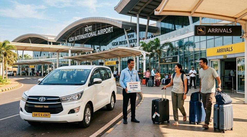 Goa Airport and Madgaon Station Taxi Pickup Drop